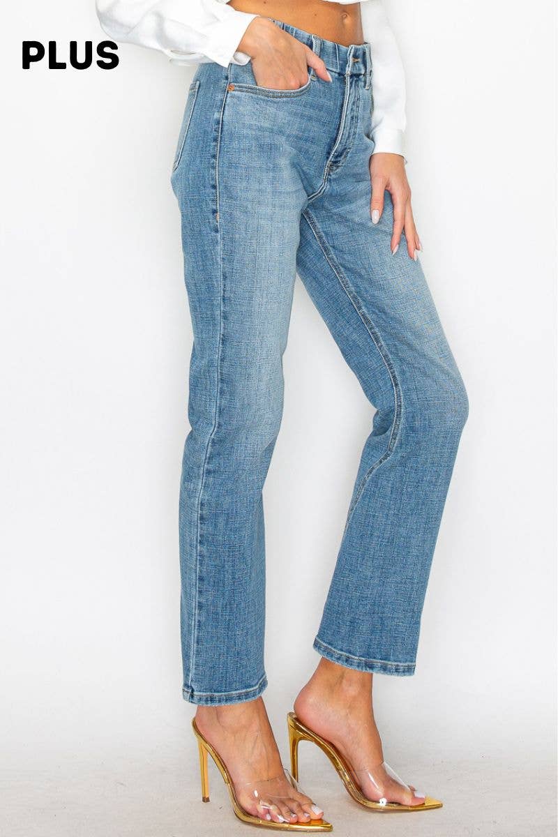 Tummy Control Straight Leg Denim