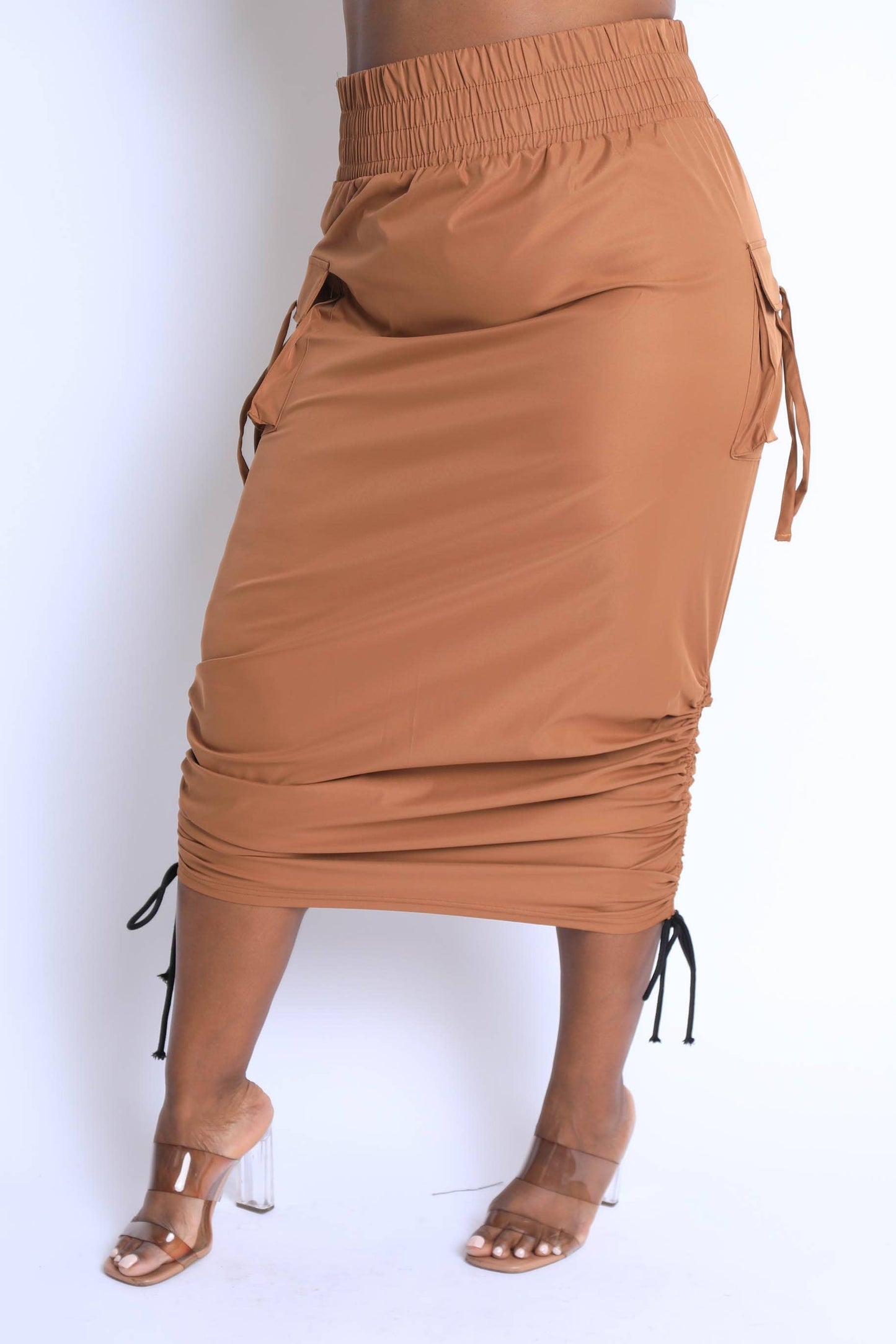 Windbreaker maxi skirt