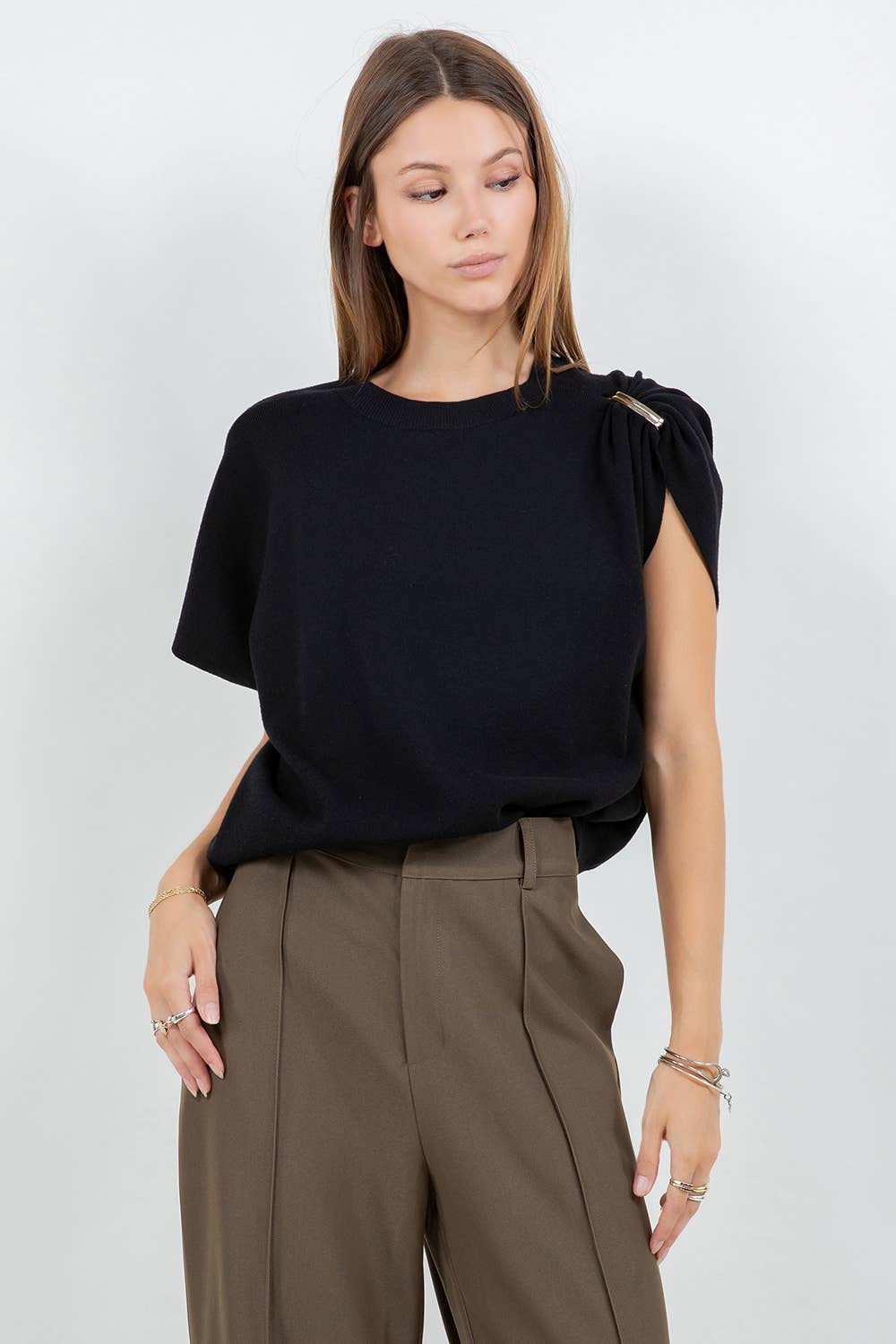 Clara Metal Accent Sweater