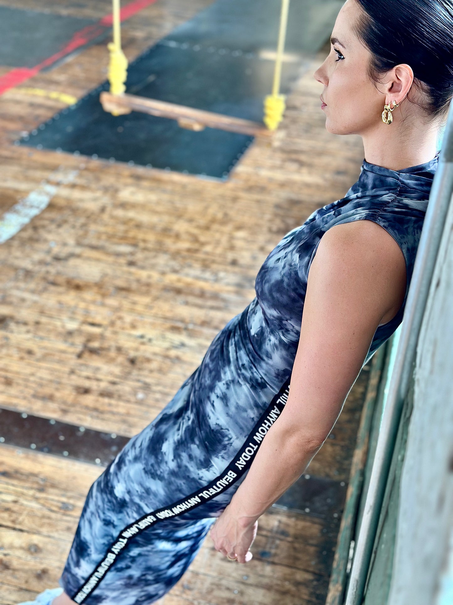Megan Marble Midi Dress