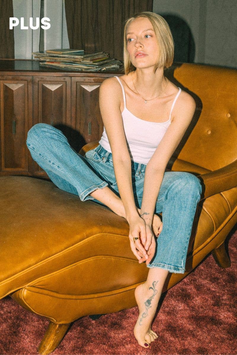 Tummy Control Straight Leg Denim
