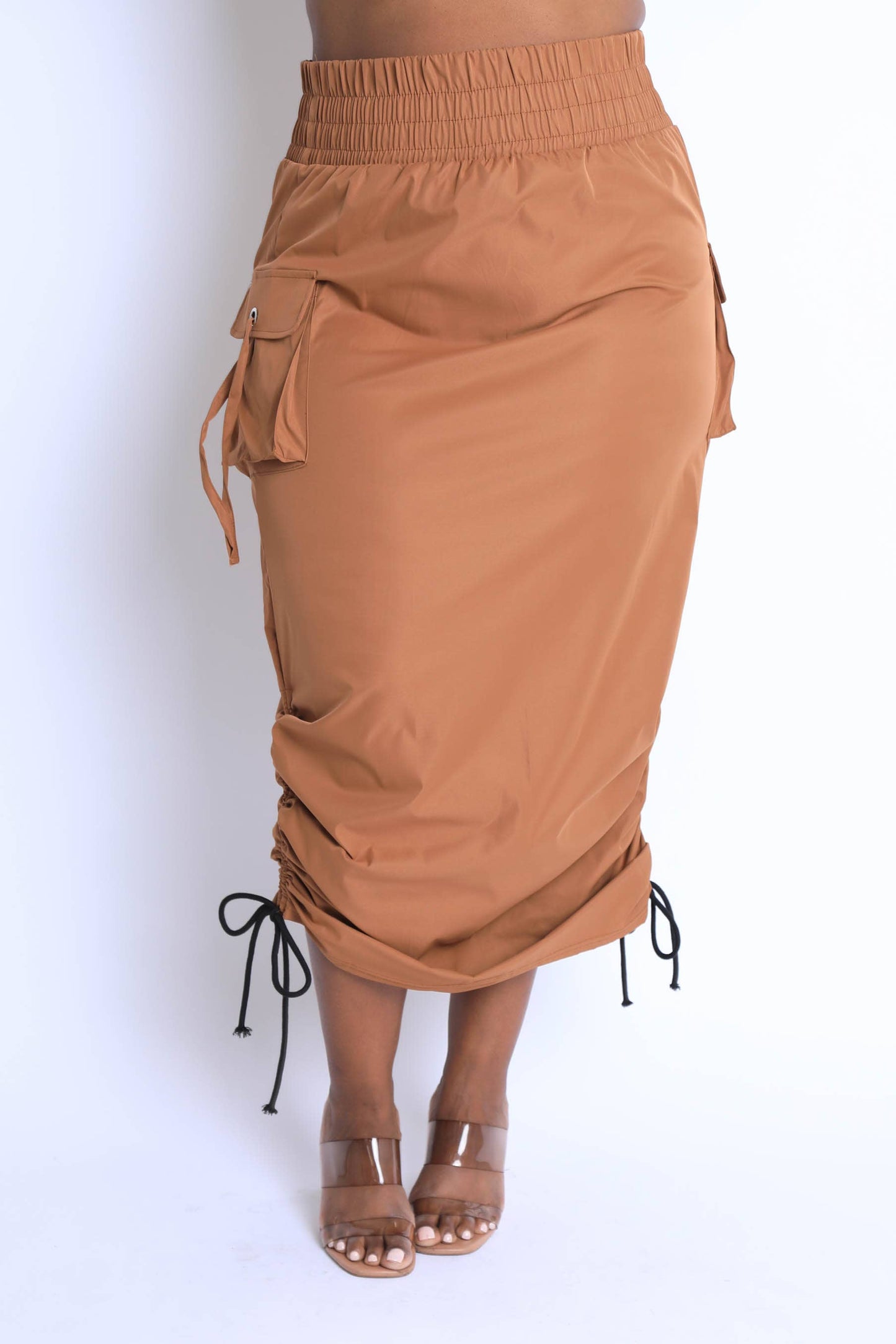 Windbreaker maxi skirt