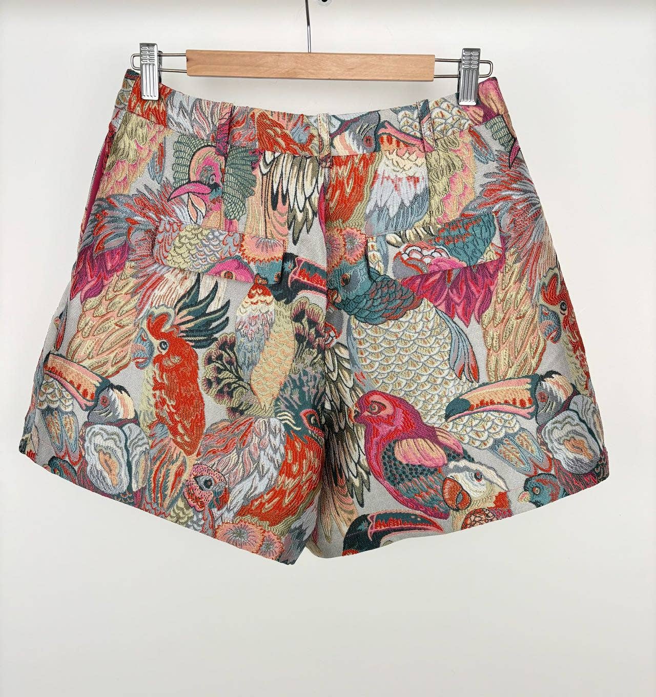 METALLIC JACQUARD PATTERN SHORTS