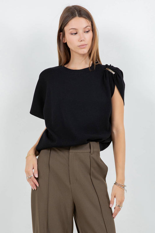 Clara Metal Accent Sweater