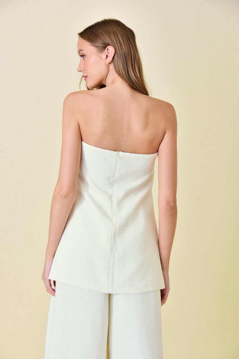 Serena Strapless Woven Top