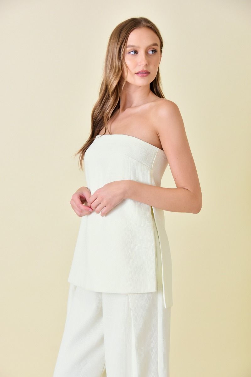 Serena Strapless Woven Top